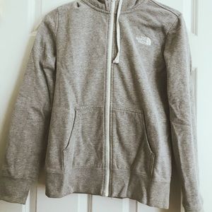 The north face zip up sweatshirt size small